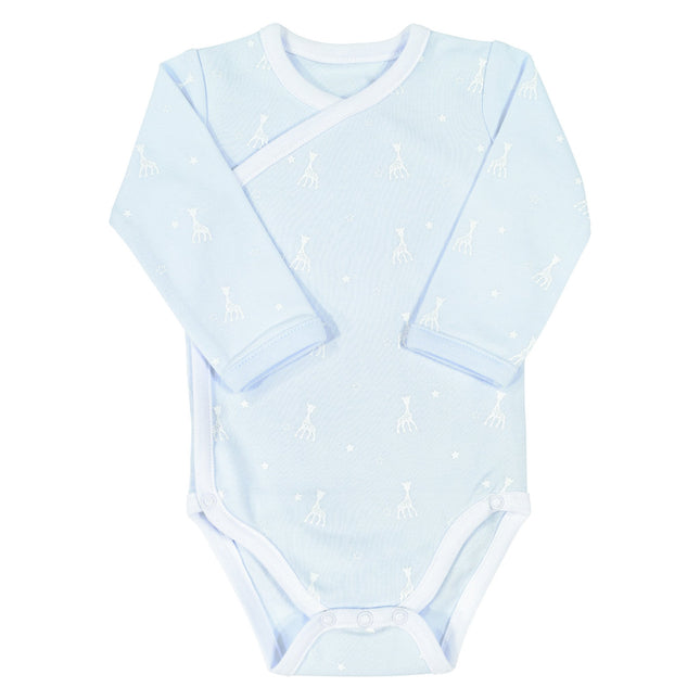 Sophie the Giraffe Romper Wrap Romper Niebieski