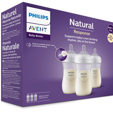 Butelka dla niemowląt Philips Avent 3.0 Natural 260ml 3szt