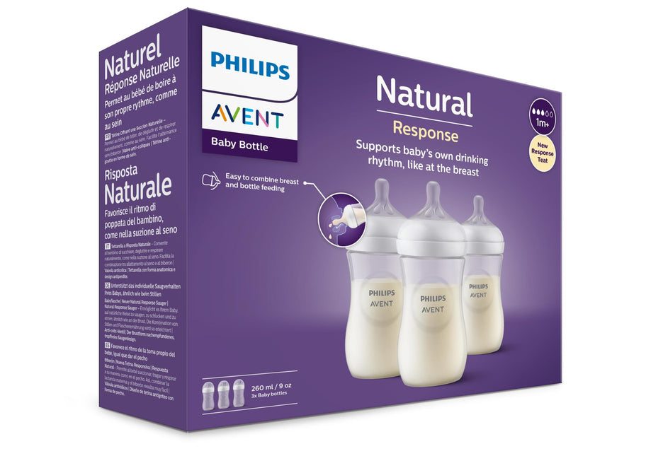 Butelka dla niemowląt Philips Avent 3.0 Natural 260ml 3szt