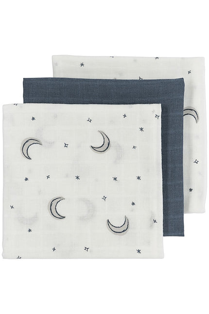 Meyco Hydrophilic Cloth Moon 3-Pack Indigo 70X70cm