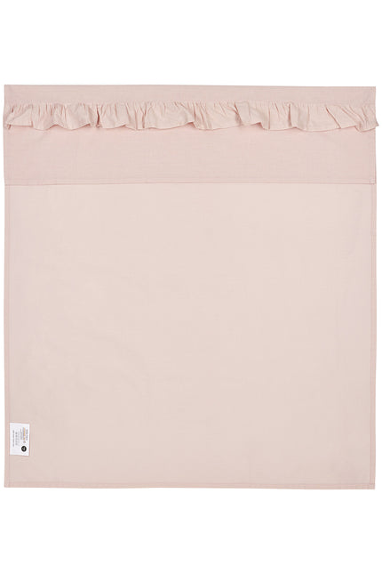 Prześcieradło na łóżko Meyco Ruffle Soft Pink