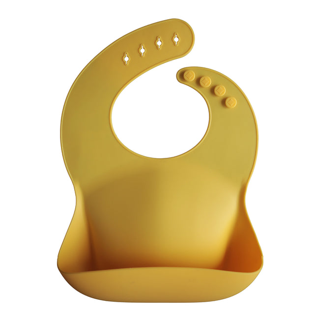 Mushie Bib Silicone Mineral Yellow