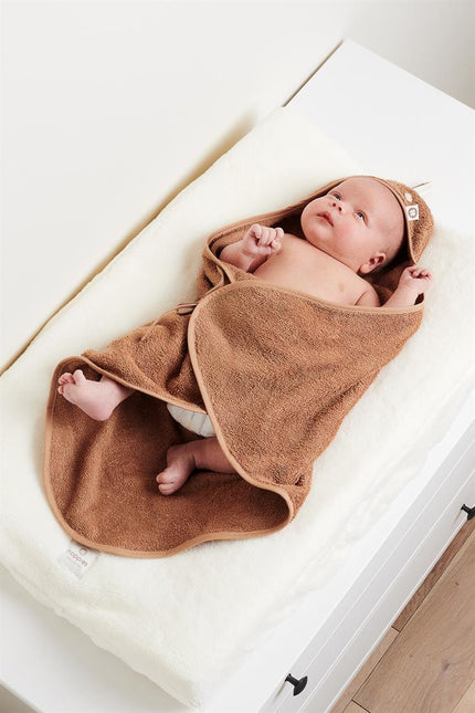 Noppies Bathcape Baby Newborn Clover Terry Indian Tan