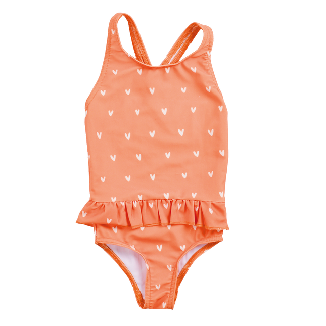 Strój kąpielowy dziecięcy Swim Essentials Hearts Orange