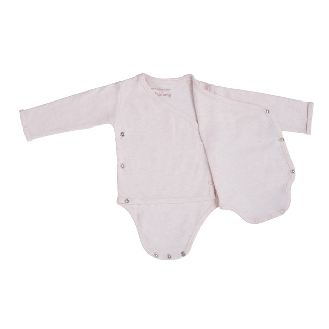 Baby's Only Romper z długim rękawem Melange Classic Pink