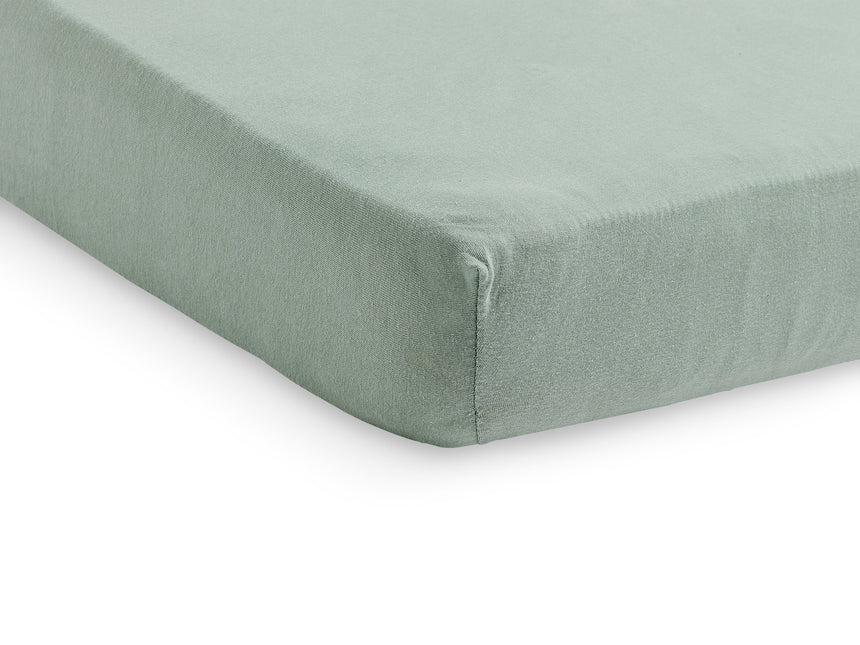 Jollein Prześcieradło Jersey Ash Green 40x90cm