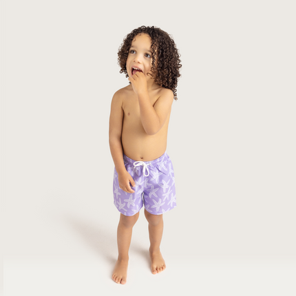 Spodenki kąpielowe Swim Essentials Child Lilac Sea Stars Shorts