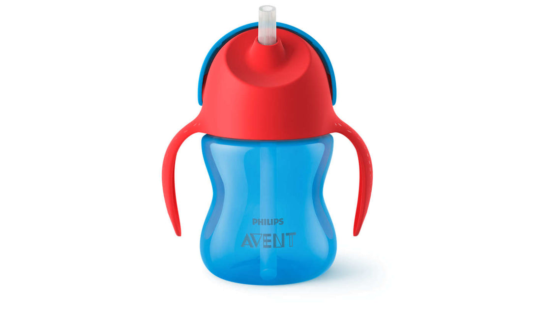 Kubek ze słomką Philips Avent 200ml 9m+ Niebieski