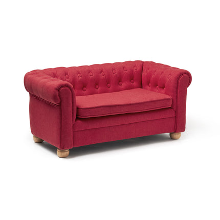 Dziecięce krzesło Concept Sofa Chesterfield Mała Czerwona