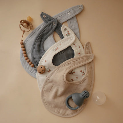 Mushie Bib Tradewinds/ Baby Blue 2szt.