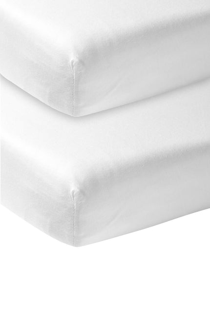 Meyco Prześcieradło Jersey White 60x120cm 2szt.