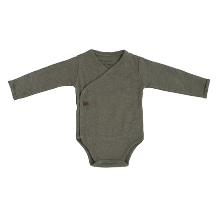 Baby's Only Romper z długim rękawem Melange Khaki