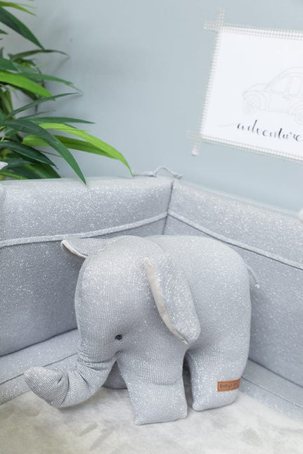 Tylko dla niemowląt Cuddle Elephant Sparkle Silver Grey