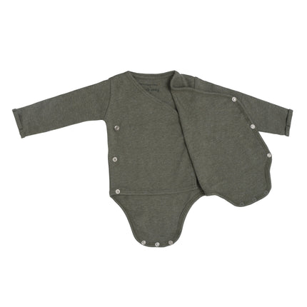 Baby's Only Romper z długim rękawem Melange Khaki