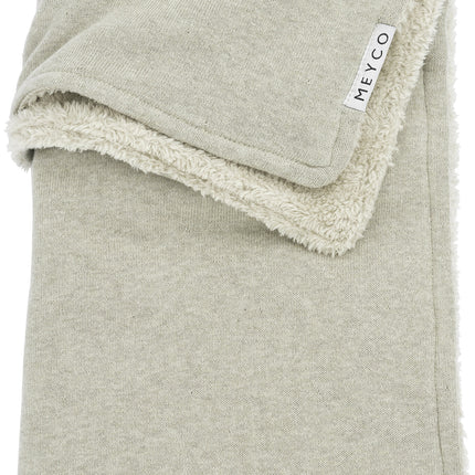 Meyco Kocyk do kołyski Teddy Knit Basic Sand Melange