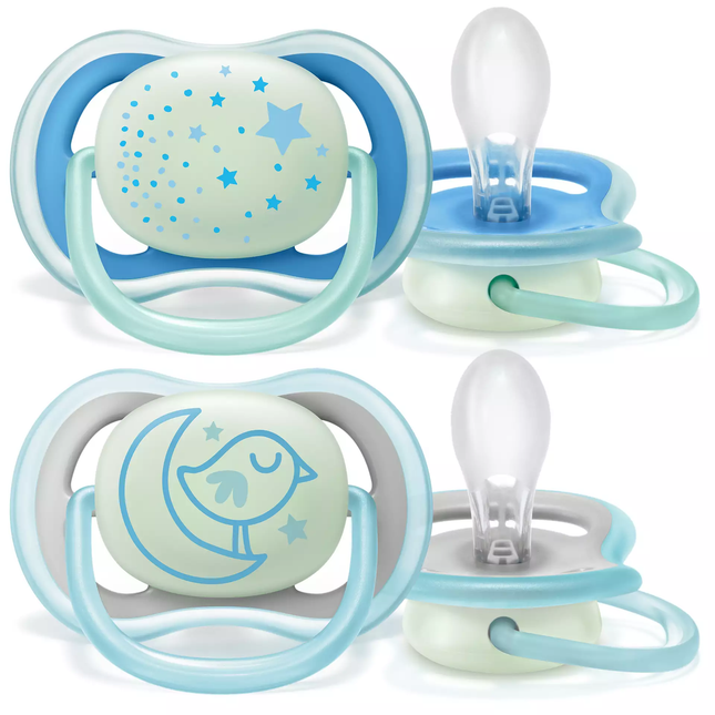 Philips Avent Smoczek Ultra Air 6-18m 2szt Niebieski blask