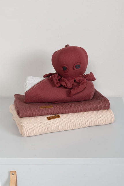 Koc do łóżeczka Baby's Only Soft Classic Stone Red