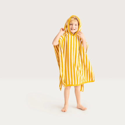 Swim Essentials Bathcape Baby Luxe Beach Yellow Stiped