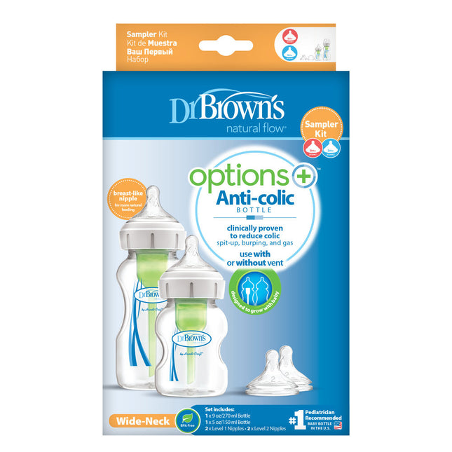 Dr. Brown's Options+ Sampler Kit Wide Halfles