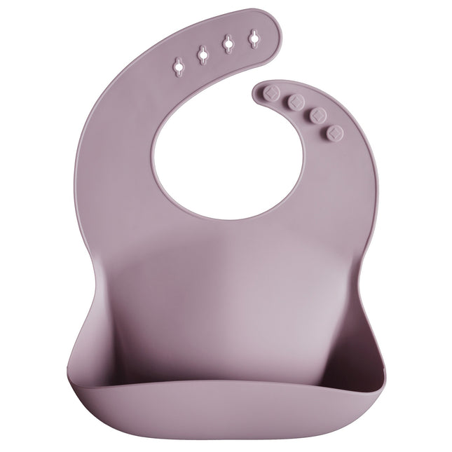 Mushie Bib Silicone Pale Mauve