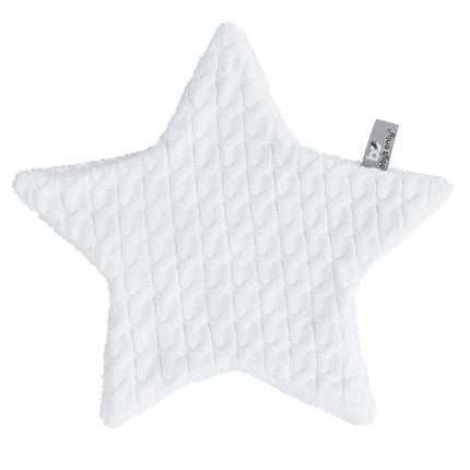 Baby's Only Cuddle Cloth Star Cable White