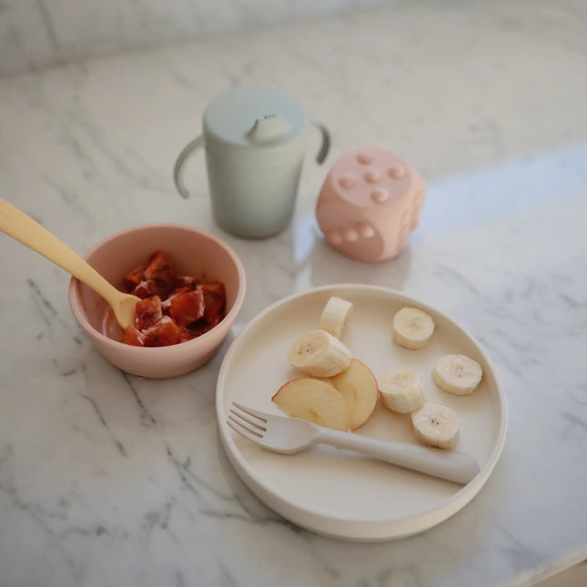 Mushie Baby Bowl Silicone Blush