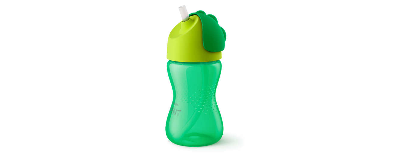 Kubek ze słomką Philips Avent 300ml 12m+ Zielony