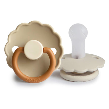 Frigg Smoczek Rozmiar 2 Daisy Blooming Desert/Cream Silicone 2-Pack