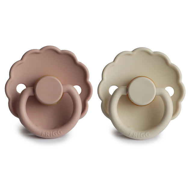 Frigg Smoczek Rozmiar 1 Daisy Blush/Cream Silicone 2-Pack