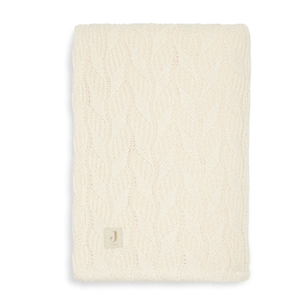 Jollein Koc do łóżka Spring Knit Ivory 100x150cm