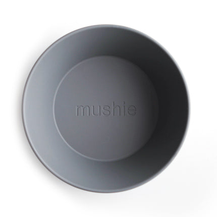 Mushie Baby Bowl Round Smoke 2szt