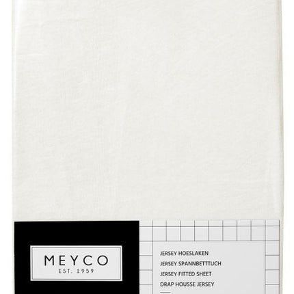 Meyco Prześcieradło Jersey Offwhite 60x120cm