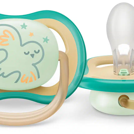 Smoczek Philips Avent +0 miesięcy Air Night Star/Owl