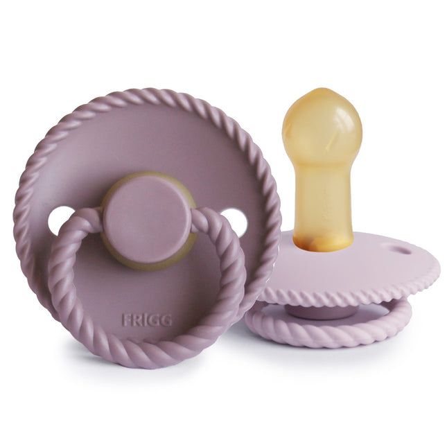 Frigg Teat Size 2 Rope Tw. Mauve/Soft Lilac Latex 2-Pack