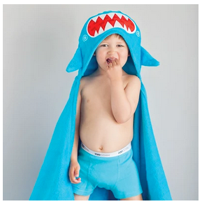 Okrycie kąpielowe Zoocchini Baby Sherman The Shark Cotton