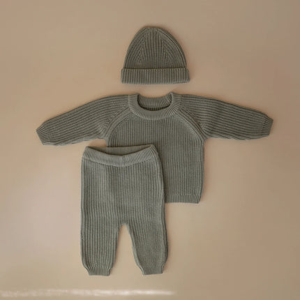 Dziecięcy sweter Mushie Chunky Knit Light Mint