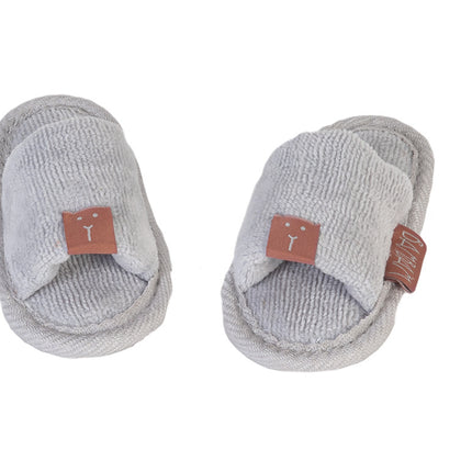 Organiczne kapcie BamBam Babyshoes w kolorze szarym