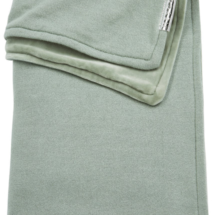 Meyco Kocyk do kołyski Velvet Knit Basic Stone Green