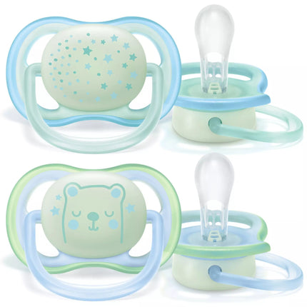 Philips Avent Smoczek Air Night Mix +0Mnd 2szt.