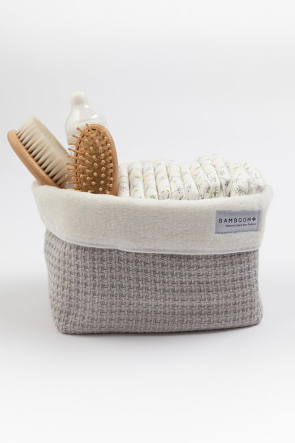 Bamboom Basket Soft Stone Pearl Grey