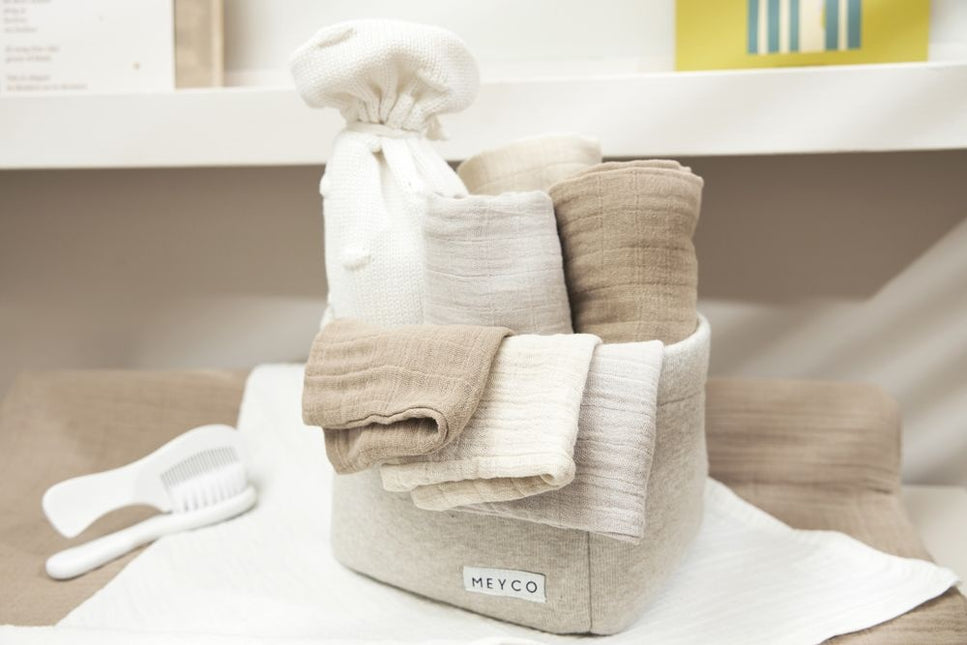 Meyco Washcloth 3-Pack Soft Sand/Greige/Taupe 20X17cm