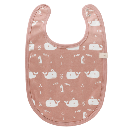 Fresk Bib Whale Mellow Rose