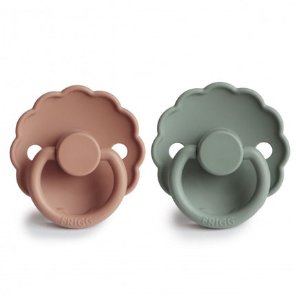 Smoczek uspokajający Frigg Rozmiar 1 Daisy Lilypad/Rose Gold Silicone 2-Pack