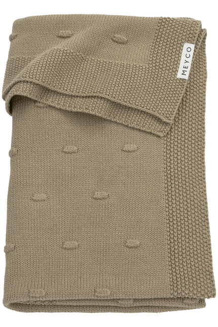 Meyco Cradle Blanket Knots Taupe