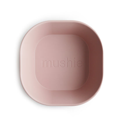 Mushie Baby Bowl Square Blush 2szt.