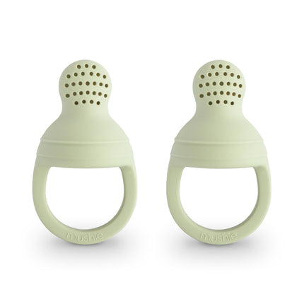 Mushie Pacifier Fresh Food Feeder Sage Silicone 2szt.