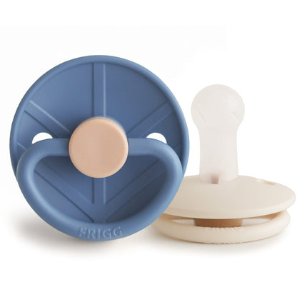 Frigg Speen Maat 1 Little Viking Ocean View/Cream Silicone 2St - Frigg - Babywinkel - 5715239026251