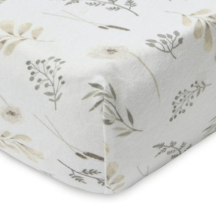 Jollein Hoeslaken Jersey Wild Flowers 60x120cm - Jollein - Babywinkel - 8717329365940