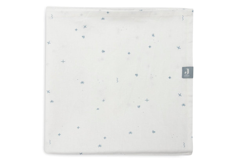 Jollein Ledikantlaken Twinkling Sea Green 120X150Cm - Jollein - Babywinkel - 8717329387157