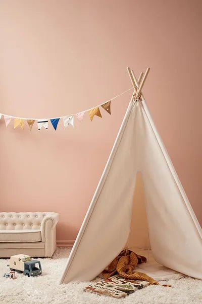 Kid's Concept Tipi Tent Gebroken Wit 110 x 110 x 160 - Kid's Concept - Babywinkel - 7340028733683